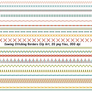 ClipArt di bordi con punti di cucito, parte 1, Punti di bordi con punti di cucito, sarta, quilting, cornice con punti, ClipArt di bordi, commerciale OK