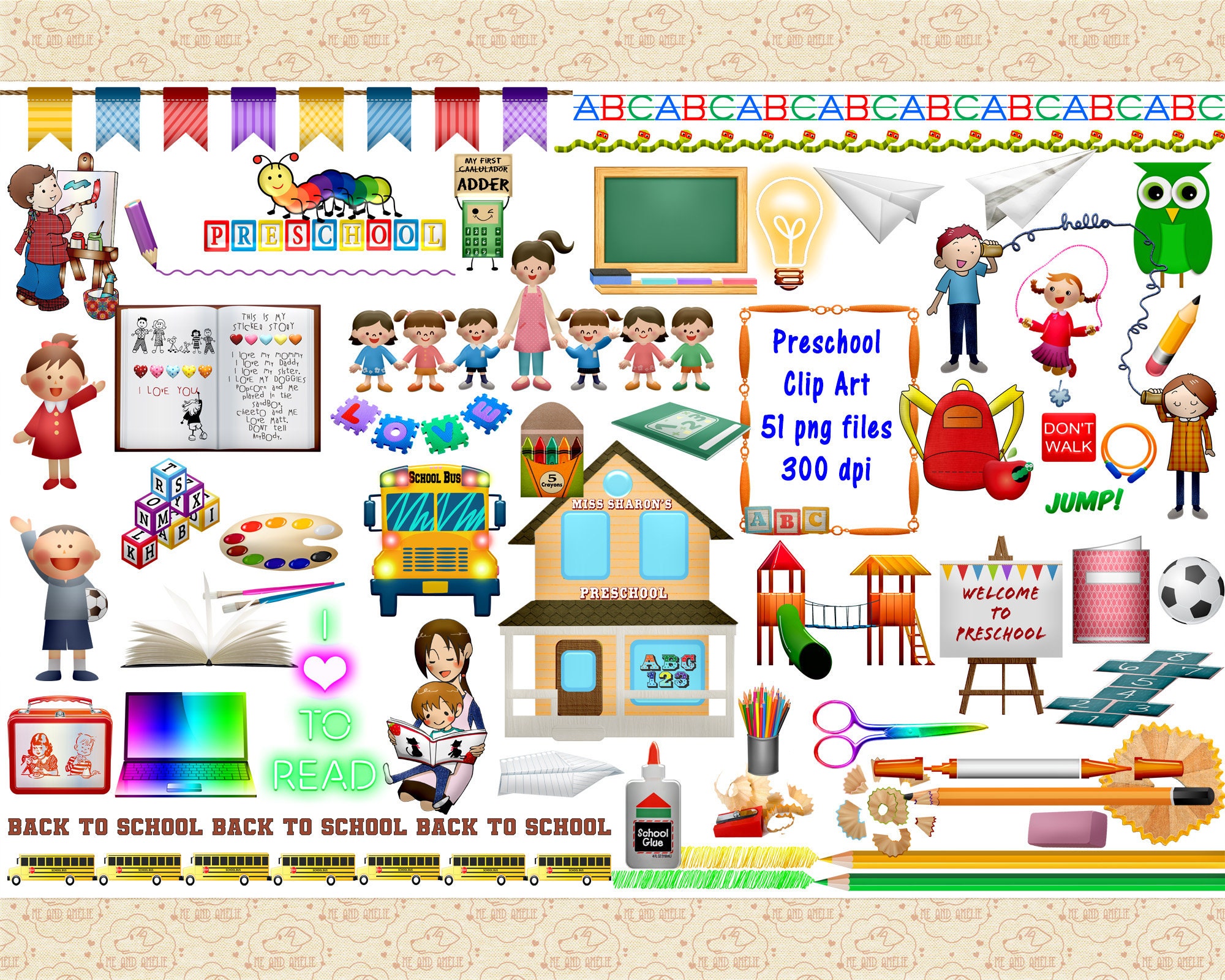Kindergarten Class Clip Art
