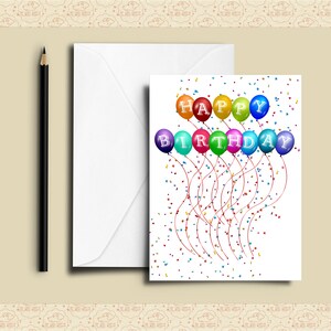 Colorful Balloons & Confetti Clip Art, Party Graphics (PNG) - Etsy