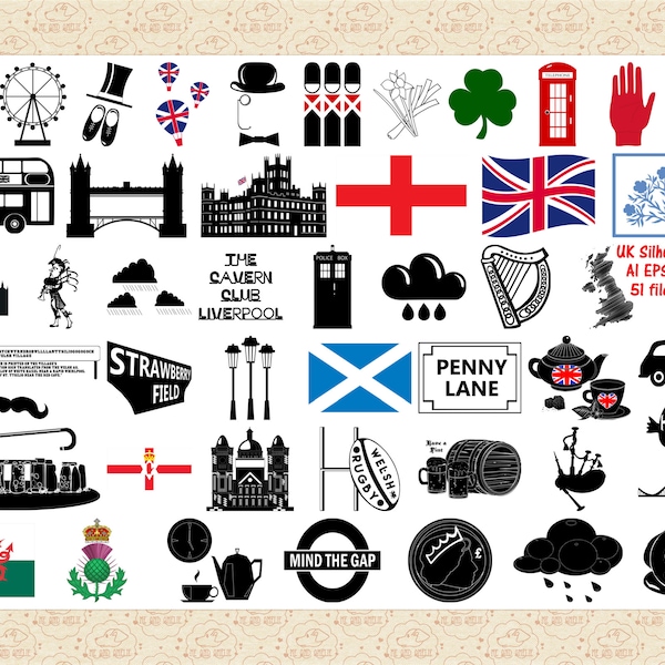 Great Britain AI EPS (No SvG) PNG, England ClipArt, Liverpool, Wales ClipArt, No. Ireland, Scotland, B0NUS New King, Queen, Anne, The Wales