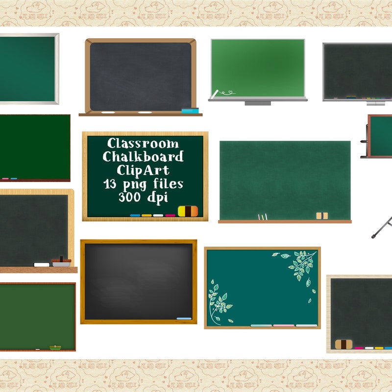 Chalkboard Clip Art - Etsy