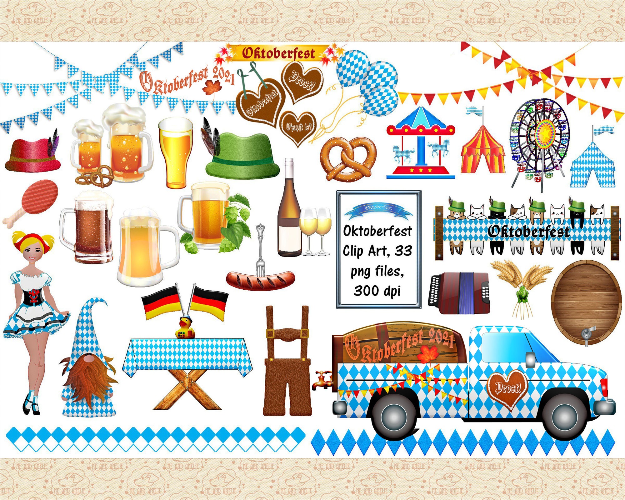 Oktoberfest Clipart Borders