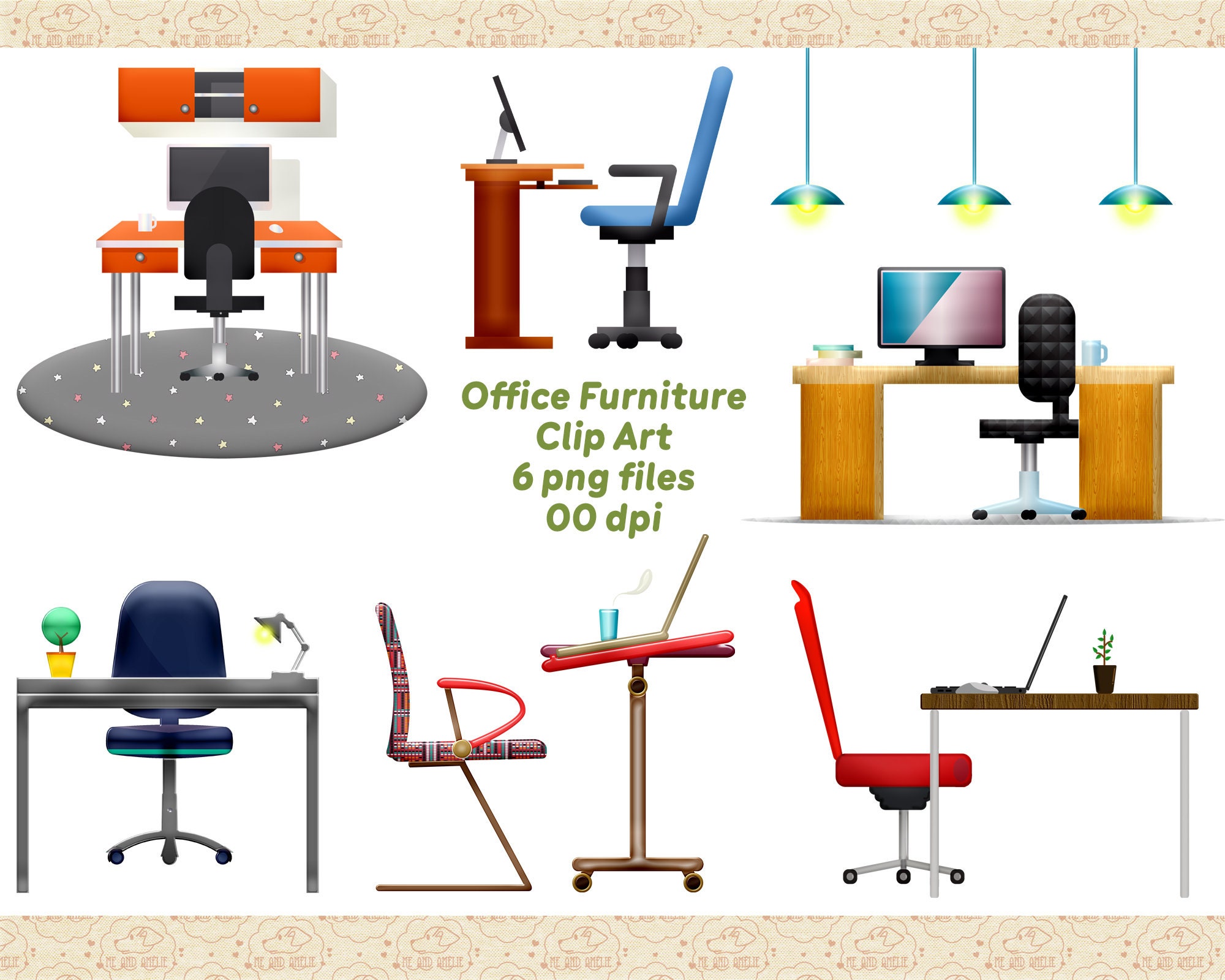 Clipart Office Desk