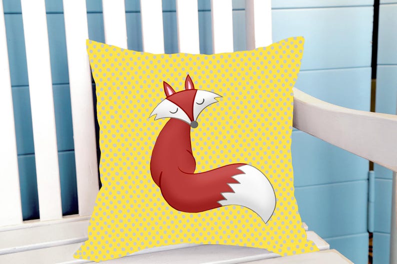 Fox Art Print, Whimsical Nursery Decor (8.5x11 inch) image 2