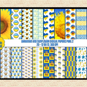 Ukraine Digital Papers 2, ALL PR0CEEDS G0 T0 UKRAINE RELIEF, Ukrainische Colors Papers, Ukraine Karte, Ukraine Herzen, No War, Support Ukraine
