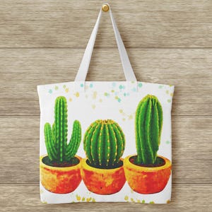 Watercolor Cactus Art Print | Rustic Farmhouse Decor (Digital Download) image 2