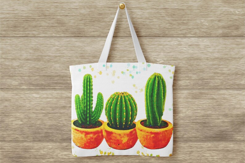 Watercolor Cactus Art Print | Rustic Farmhouse Decor (Digital Download) image 2