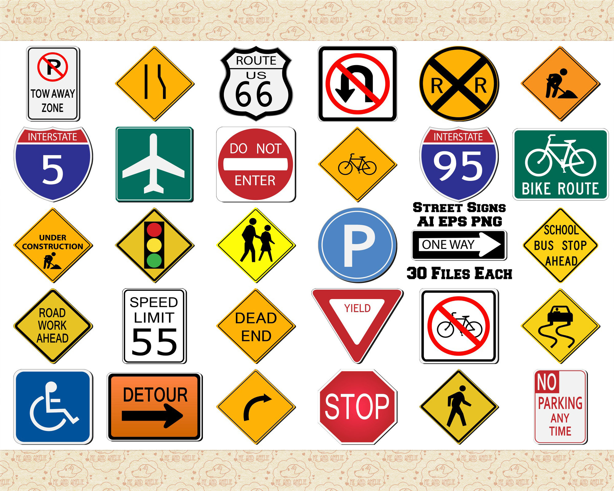 isometric traffic signs prohibit parking 3d universal scenary collection  set 16325909 PNG