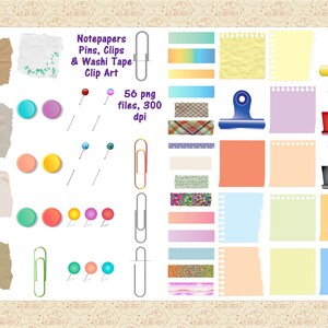 Carta per appunti e fermagli Clip Art, Carta adesiva, Graffette, Nastro washi, Diario spazzatura, Texture di carta sgualcita strappata, Puntine da disegno, OK commerciale