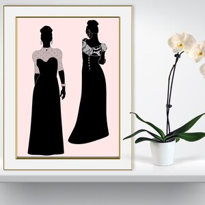 Formal Dressed Women & Shoes AI and PNG ClipArt Not a SVG, Be Aware Women Fashion Silhouettes, Long Dress Clip Art, Shoe ClipArt, Girls image 8