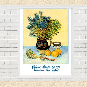 Vincent Van Gogh "Nature Morte" Art Print, Post-Impressionism, Digital Download, CC0 Public Domain, Print & Frame, Commercial OK