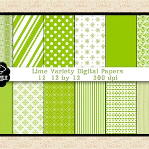 Carte digitali varietà verde lime, motivi verde lime, carte verdi con motivi a strisce, damasco verde, sfondo fattoria