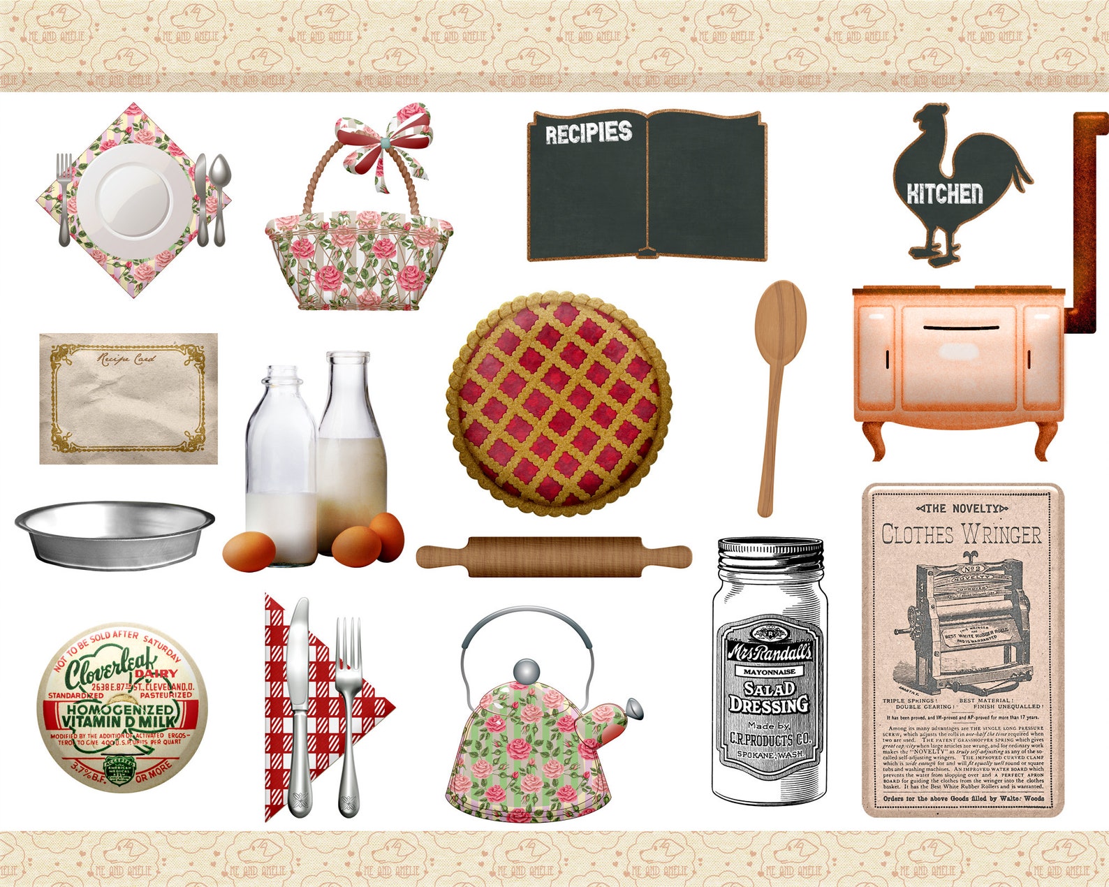 Farmhouse Clip Art Farmhouse Kitchen Graphics Wood Stove - Etsy