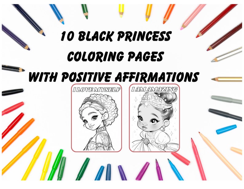 Black Princess Coloring Pages With - Il 794xN.5027315376 Cwzl 