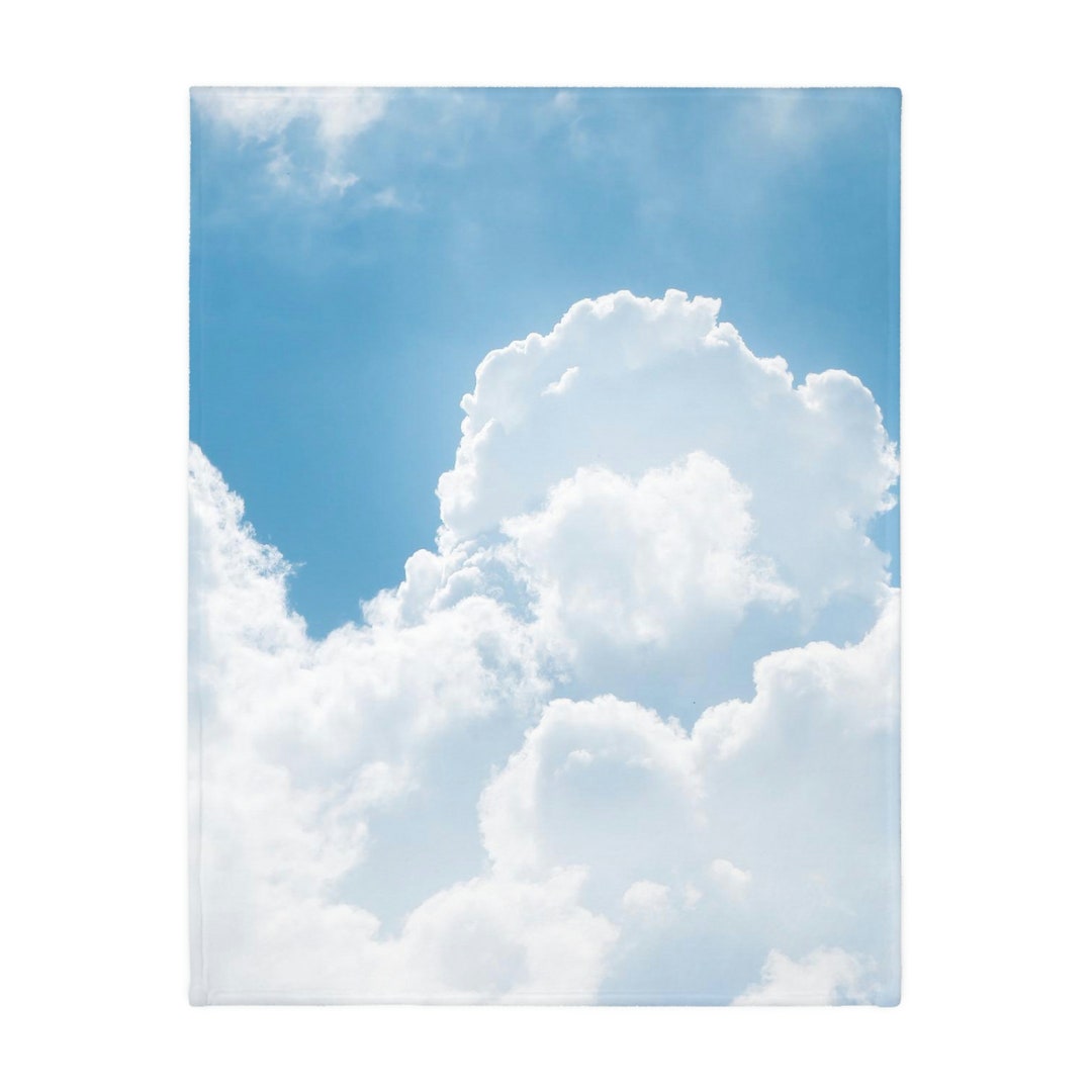 Cloud Blanket Cumulus Thunderclouds Blue Sky Fuzzy Warm Etsy
