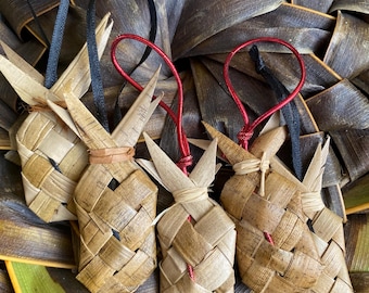 Woven Pineapple Ornament - Lauhala
