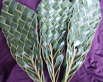 Handwoven Coconut Leaf Fan made in Hawai’i