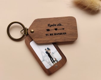 Personalized Keychain with Couple photo, Gift with couple photo, Wedding Anniversary Gift, Personalized Valentine's Day gift