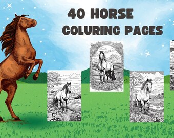 Horse Colouring Pages