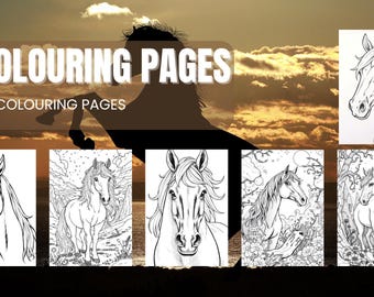 20 Horse Lover's Coloring Pages - Printable Equine Art for All Ages