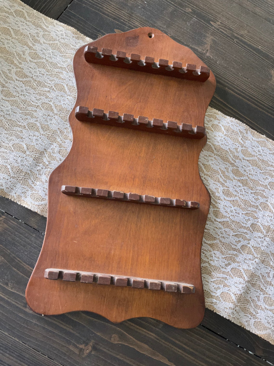 Vintage Wood Spoon Rack Spoon Collection Rack Spoon Holder Etsy UK