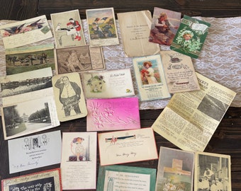 Lot 4 of vintage ephemera