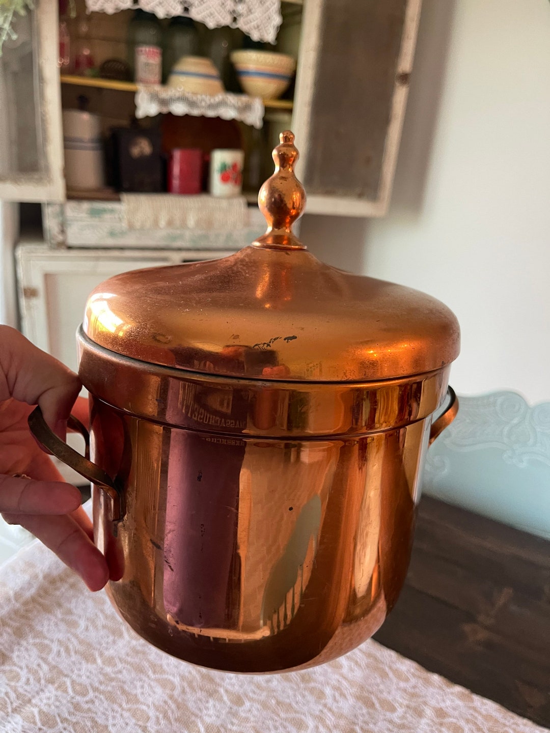 Vintage Copper Ice Bucket Vintage Ice Bucket Etsy
