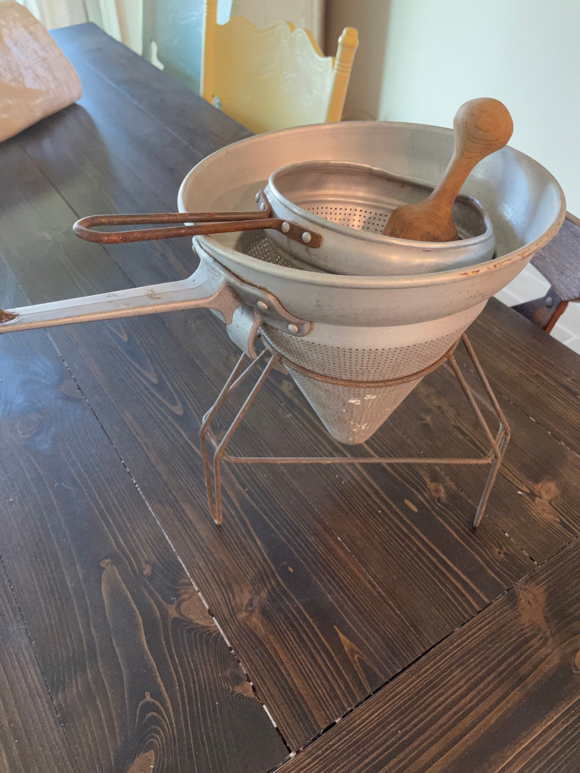 Vintage Fruit Masher Jelly Maker Fruit Strainer Antique Etsy