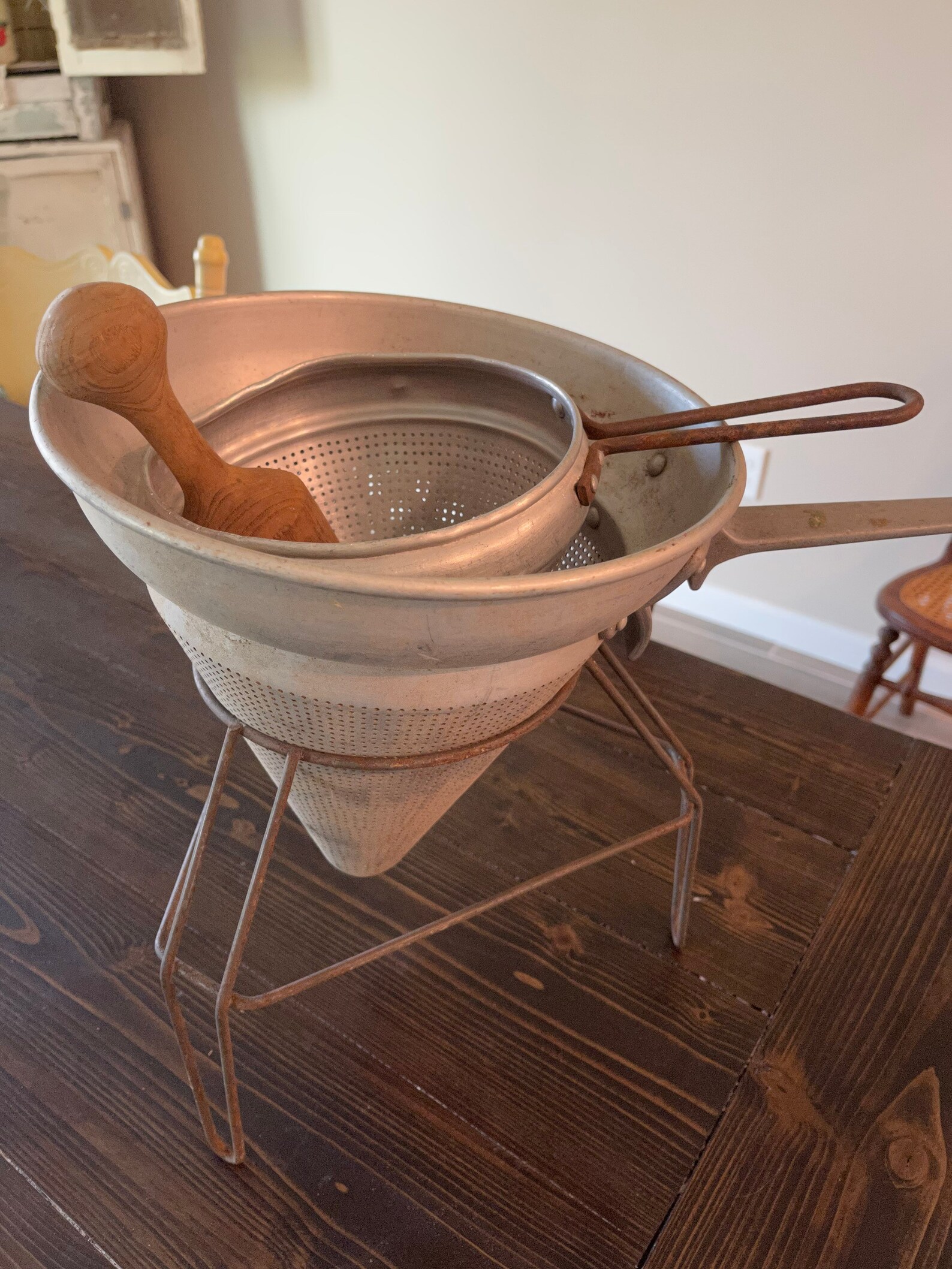 Vintage Fruit Masher Jelly Maker Fruit Strainer Antique Etsy