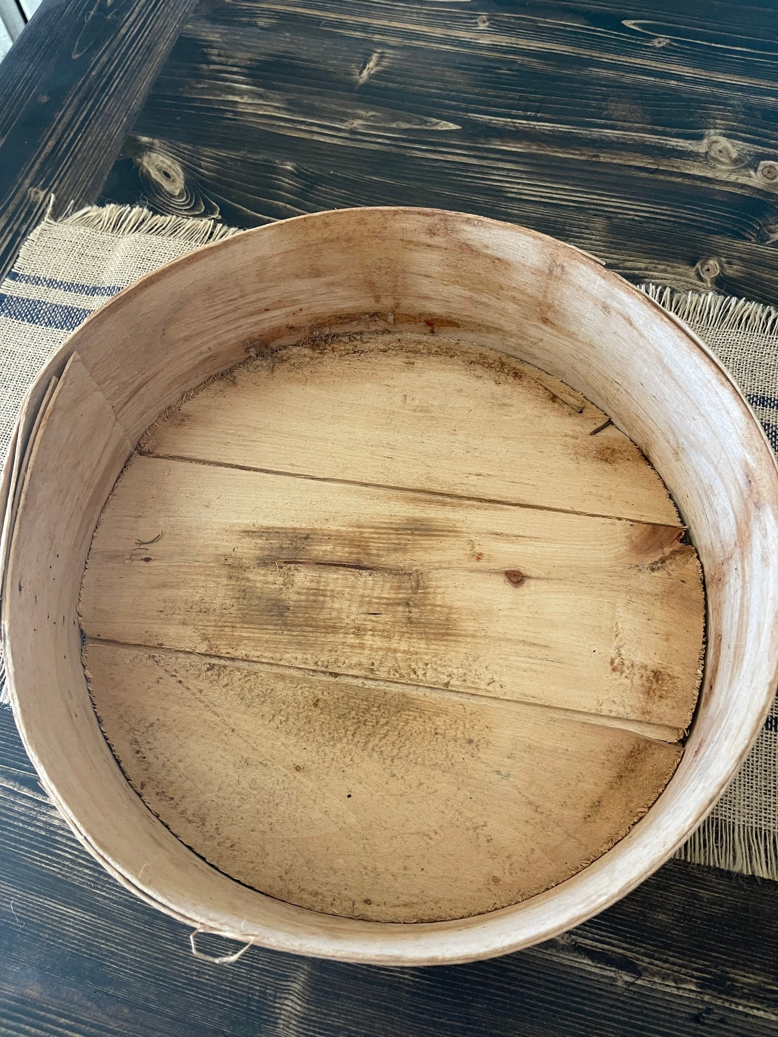 Vintage Cheese Box With Number Large Antique Cheese Box Etsy