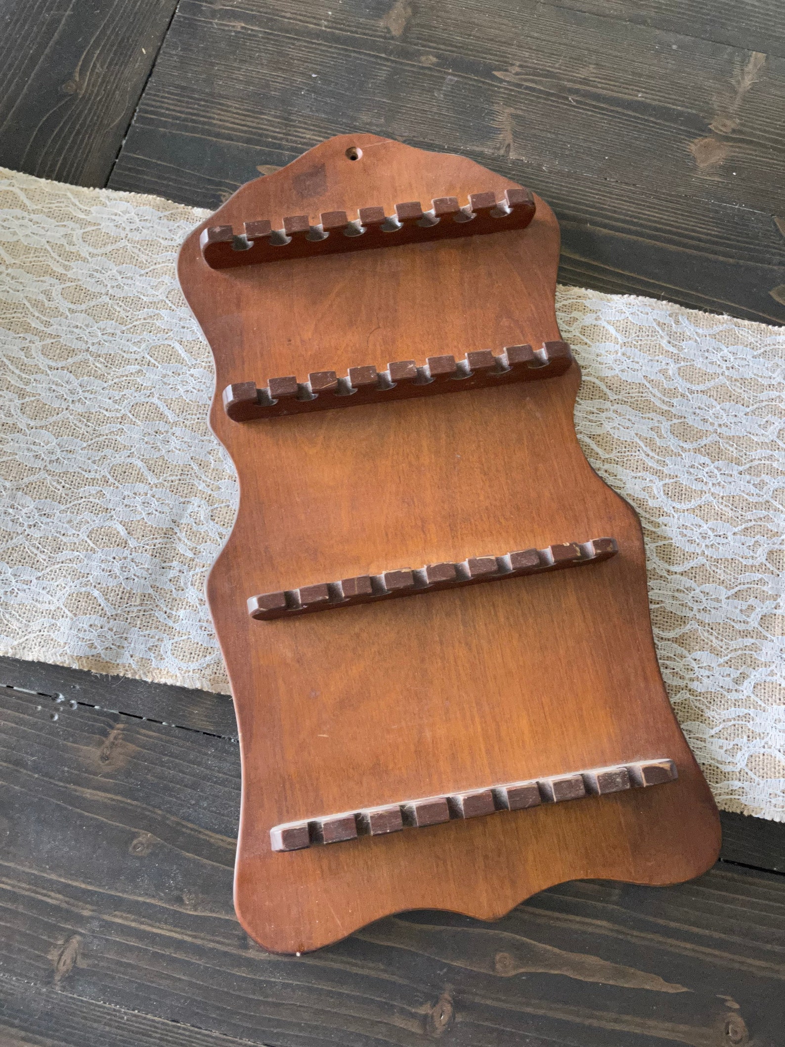 Vintage Wood Spoon Rack Spoon Collection Rack Spoon Holder Etsy UK