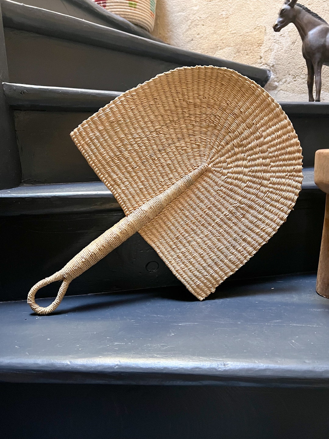 Handmade Plain African Fans (ghana) - Etsy
