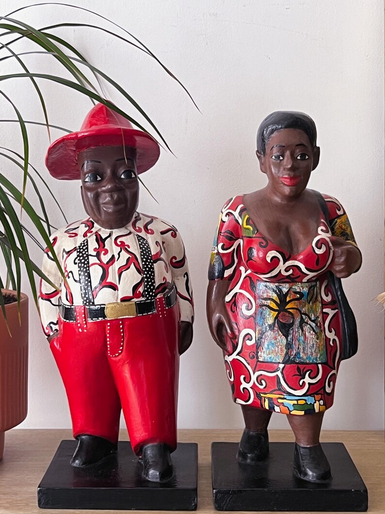Awoulaba Couple Statuette ivory Coast Etsy