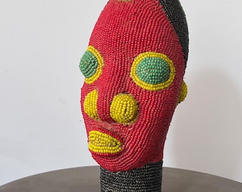 Bamileke beaded head (Cameroon)