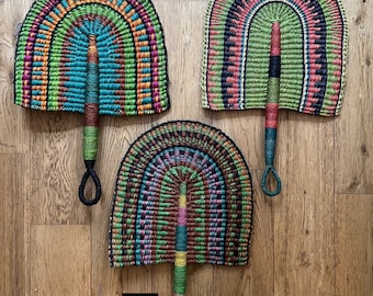 Handgjorda afrikanska Boga-fläktar (Ghana)