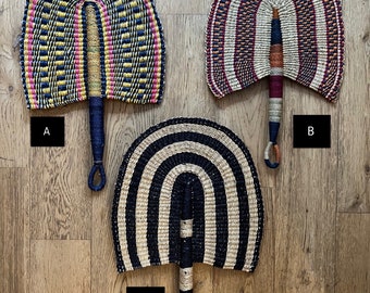 Handgjorda afrikanska Boga-fläktar (Ghana)