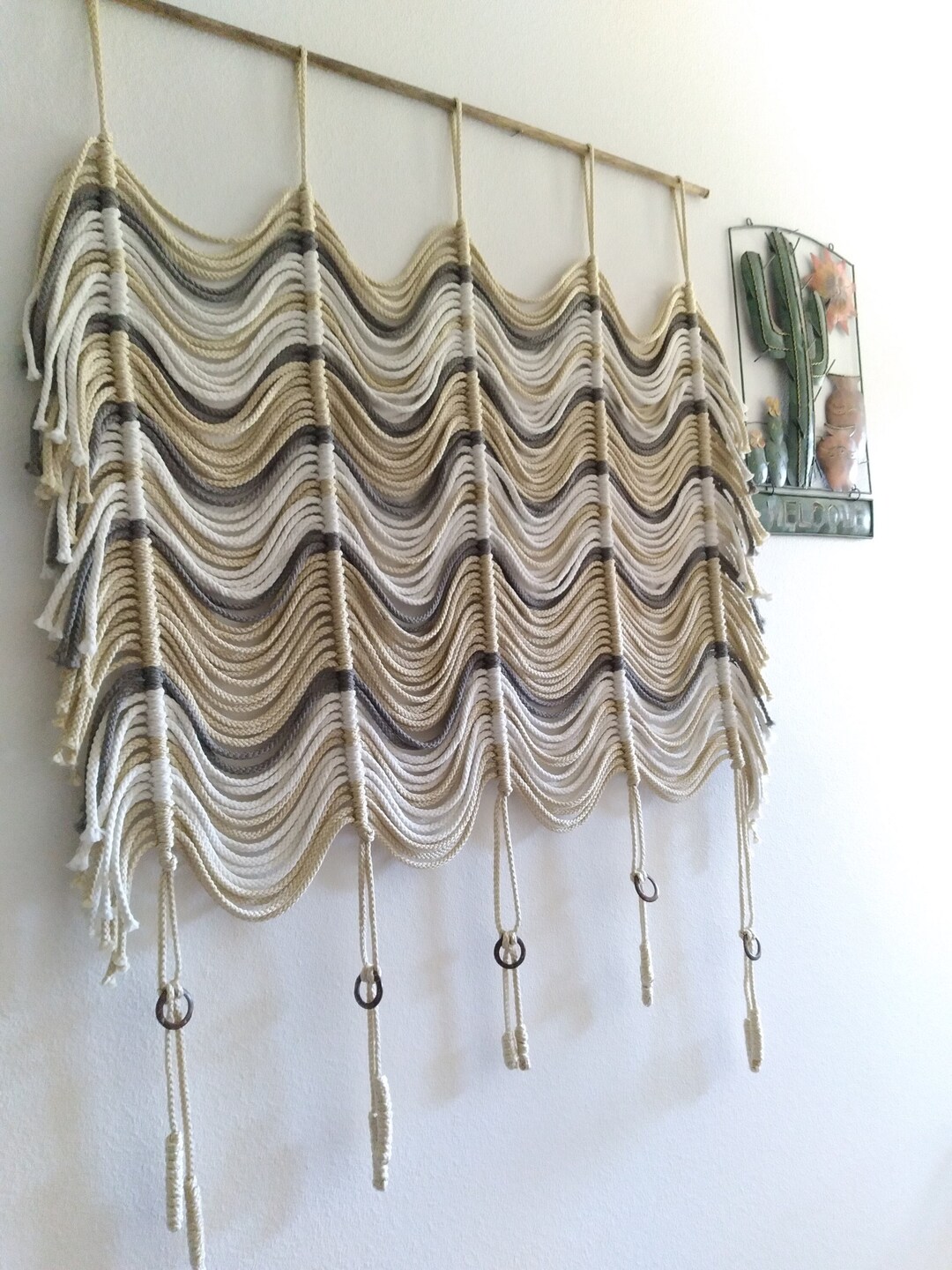 Large Macrame Wall Hanging, Unique Wall Decor, Art Decor, Minimalist