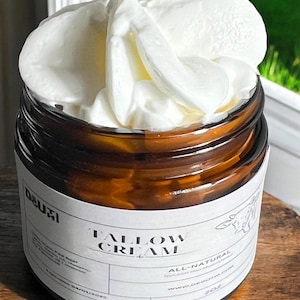 Luxurious Tallow Whipped Cream with Lavender & Palmrose, Hydrating - Lightweight Moisturizer
