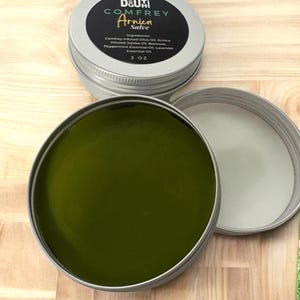 Comfrey Arnica Salve for Pain Relief | Herbal Healing Balm with Lavender, Peppermint & Frankincense | Muscle and Joint Recovery Balm