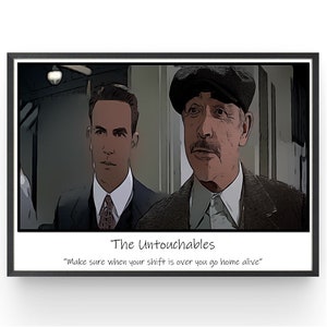 The Untouchables Filmplakat: Sean Connery Comic Kunstdruck