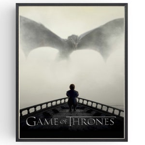 Póster de Juego de Tronos, arte mural de dragón, impresiones clásicas para la cueva del hombre, regalos de cumpleaños por menos de 20 dólares.
