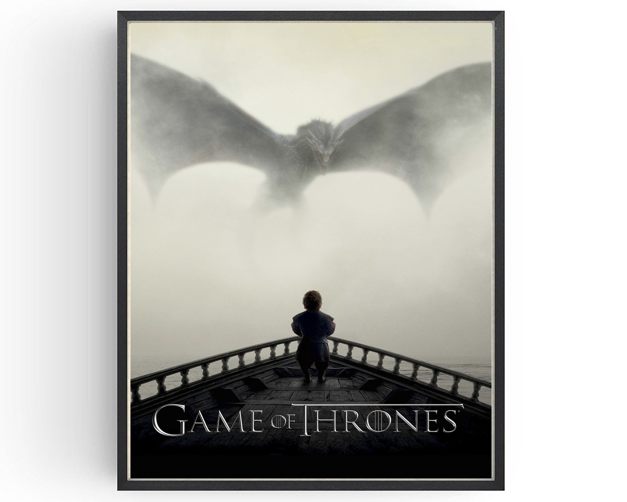 Game of Thrones Poster Dragon Wall Art Classic TV Prints Man Cave ...