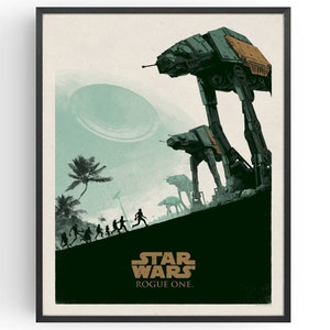 Star Wars Rogue One Film Poster Wandkunst Filmklassiker Man Cave Geburtstagsgeschenke unter 20