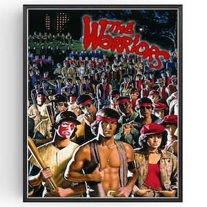 The Warriors Movie Poster Wall Art Classic Films Man Cave Prints Birthday Gifts under 20