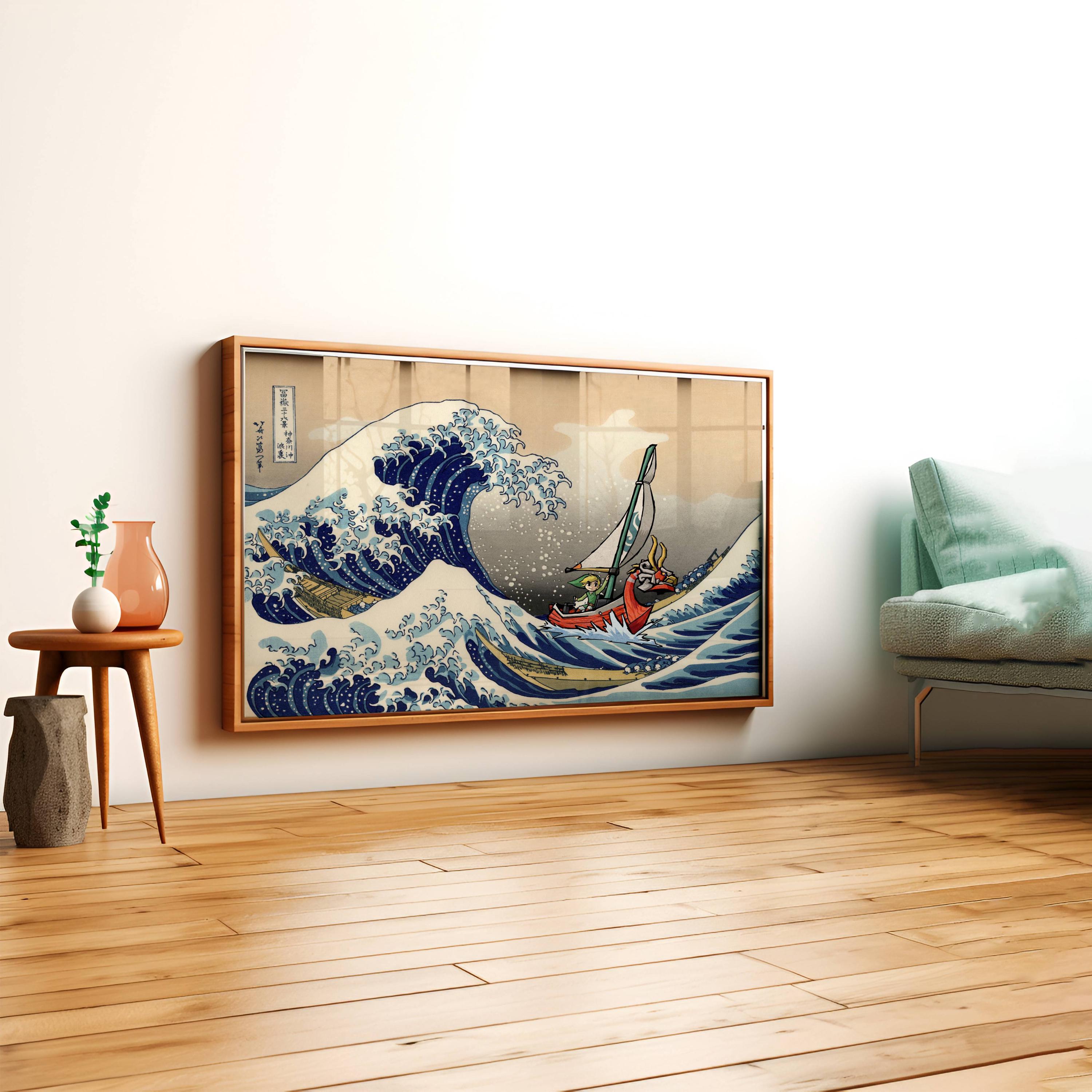 Zelda Windwaker Great Wave Poster, Japanese Art Print - Etsy