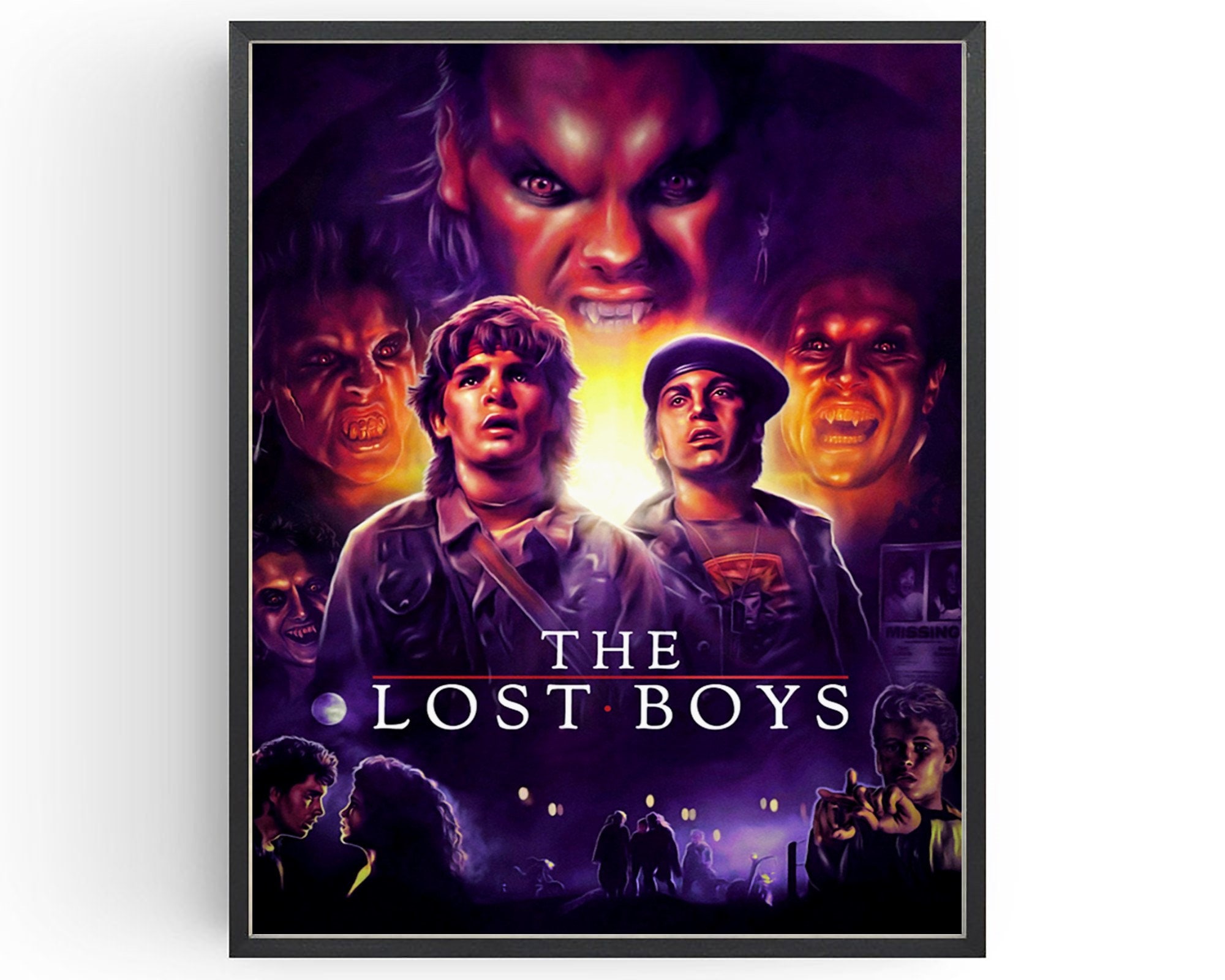 The Lost Boys Movie Poster Vampire Wall Art Classic Films