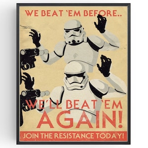 Star Wars Propaganda Poster: Classic Movie Wall Art