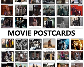 Movie Poster Postcards TV Series Mini Art Birthday Cards Comic Style Print Christmas Gifts under 10