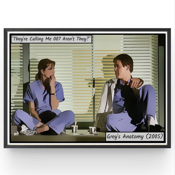 Grey's Anatomy Comic Art Poster: TV Show Fan Gift - Etsy