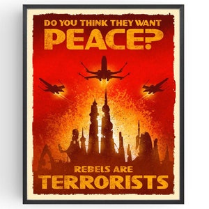 Póster de película de propaganda de Star Wars, arte mural, películas clásicas, regalos de cumpleaños para la cueva del hombre por menos de 20 dólares.